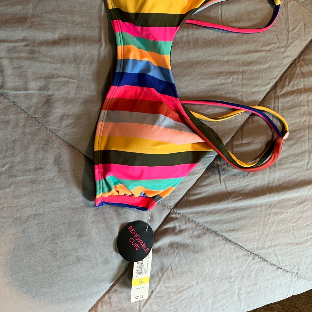 Multicolor bikini top